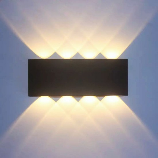 Aplica LED perete exterior IP65 iluminare decorativa sus/jos